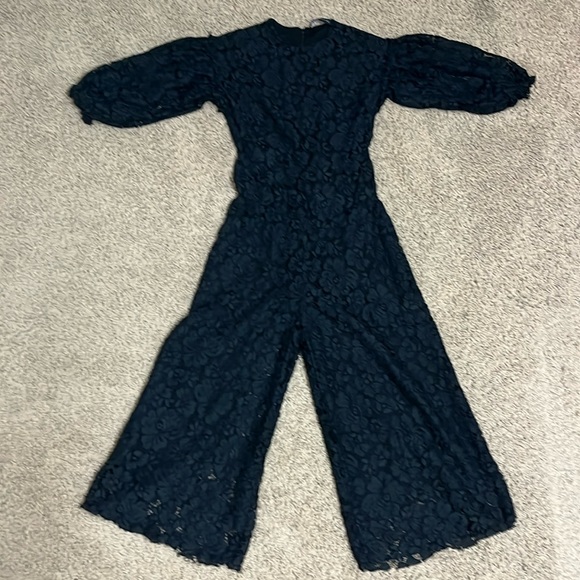 Zara Black Lace Jumpsuit - Picture 1 of 8